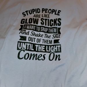 Lavender glow stick shirt
